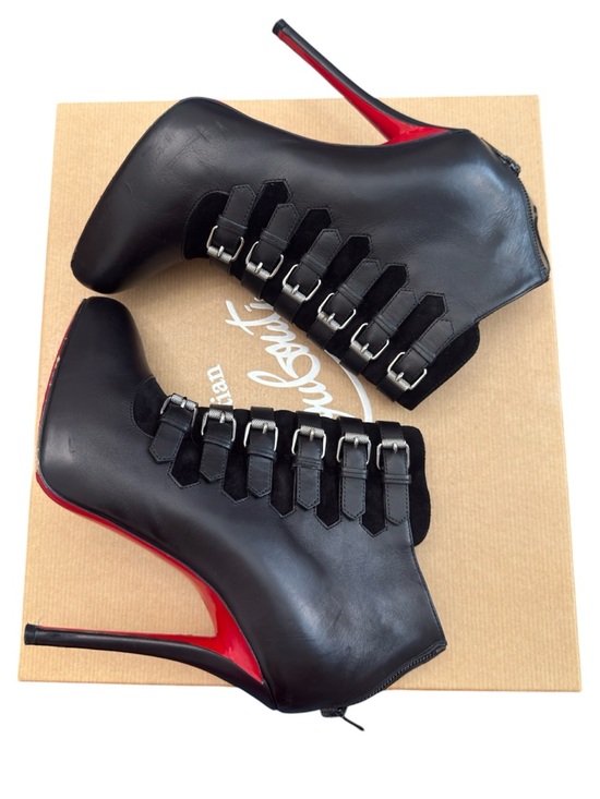 Christian Louboutin Shoes - CHRISTIAN LOUBOUTIN- CALFSKIN VEAU VELOURS ATTROUPA 120 BOOTIES